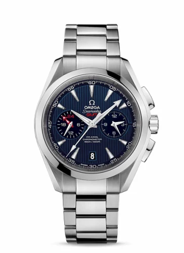 Omega Seamaster Aqua Terra 150M Co-Axial 43 GMT Chronograph Stainless Steel / Blue / Bracelet 231.10.43.52.03.001 (23110435203001)